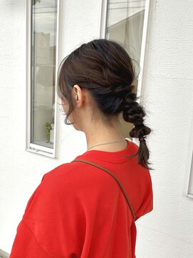 ヘアー ホスピタル ソアン(hair hospital soan) タマネギがきゅん＊編み下ろしアレンジ＊結婚式ヘアメイク