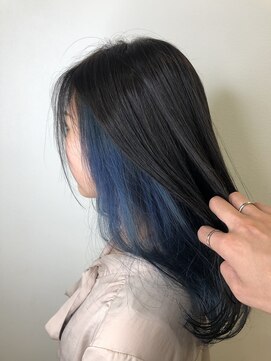 ヘア サークル ジープ 石井店(hair circle geep) グレー×ブルーインナー