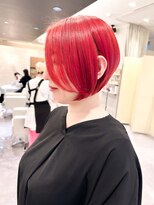 ヴィサージュタイム(VISAGE thyme) 丸みボブ/ミニボブ/ぱっつんボブ/ショート/ハイライト/ブリーチ