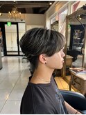 シースルーマッシュ ニュアンパーマ メンズハイライト