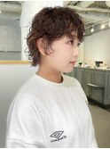 CAF照下　大阪　心斎橋　似合わせカット ウルフパーマ　パーマ