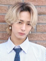 アーリー(Ali'i)&nbsp;ニュアンスパーマセンターパートウルフメンズパーマ