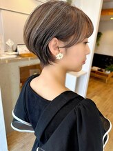 クマ(kuma.)&nbsp;大人可愛い20代30代40代前下がりショートボブ丸みショート◎