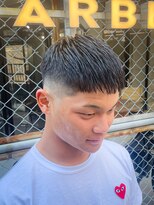 フジヤマ バーバー ショップ(FUJIYAMA BARBER SHOP)&nbsp;クロップスキンフェード【八木翔太】