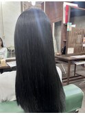 髪質改善ケア酸性ストレート施術事例　藤枝美容室