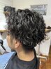 【メンズ】ツイストスパイラルパーマ+カット+marbb+oggiotto3stepTR  ￥13200
