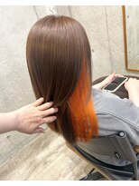 ヘアメイク ゼロ(0)&nbsp;brown×orange