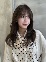 ロンド ストラーダ 心斎橋(Lond strada)&nbsp;こなれミディ×ピンクベージュ×美髪［髪質改善/縮毛矯正］