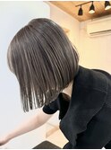 ボブ前髪イメチェンこなれミディウェーブパーマアンブレラカラー