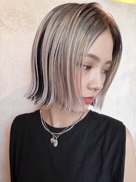 スノッブエンバンプ(snob enVAmp) ボブ×インナーカラー【京都/河原町/三条/四条/ケアブリーチ】