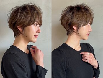 ヘアーアンドスパ ローラ(LoLa)の写真/【駐車場あり】カット＋カラー＋TR￥7500＊大人可愛い似合わせショート/ボブが高評価の山形美容室◎