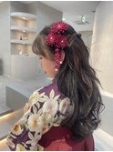卒業式ヘアセット！