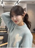 韓国ウェーブヘア前髪カットレイヤーカット髪質改善銀座