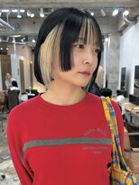 カシェル(cashel kishaba)&nbsp;【インナーカラー】抜きっぱなし×黒