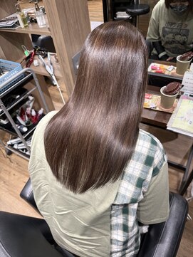 ハピネス クローバー 八木店(Happiness CLOVER) 白髪ぼかし髪質改善40代艶髪ロングヘア