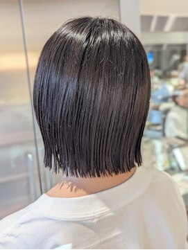 オーガニック リブ 川越(organic+live) 20代30代かわいい切りっぱなしボブ