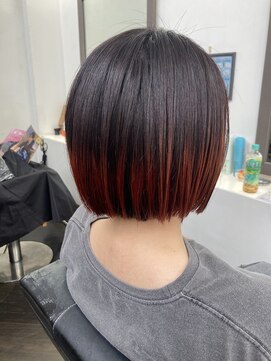 リジョイスヘア(REJOICE hair) 【REJOICE hair】レッドオレンジデザインカラー☆ GAMO