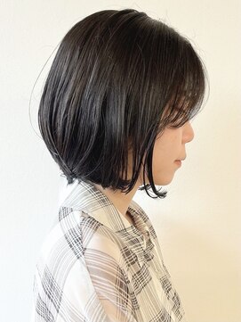 モリオフロムロンドン 松戸店(Morio from London) 【morio松戸 アイダ】黒髪ふんわりボブ/黒髪ボブ/やわらかボブ