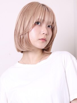 ヨファ ヘアー 芦屋店(YOFA hair) 似合わせカット30代40代50代ハイトーン小顔ショートボブ1102