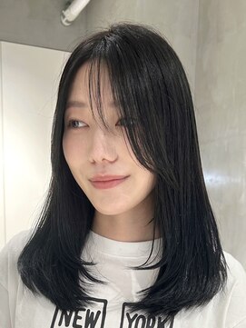 テクネ 天神大名(techne) 天神大名今泉ロングレイヤー韓国風くびれ巻き髪小顔透明感ヘア