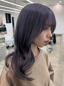 ノートエートル 西金沢(Nought etre) グレーラベンダーカラー10代20代30代ブリーチカラー