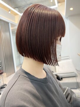 トイロ 横浜(Toiro) ワンレンボブ前下がりボブ切りっぱなしボブミニボブ