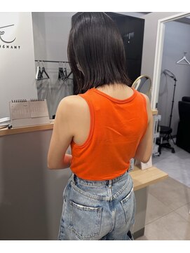 アトレ 福岡大名店(attrait) ボブ大人可愛いブラウンヘアスタイル