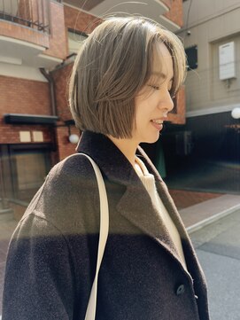ベンジー オウン 代々木上原店(benji own) ナチュラルなブリーチ ヘーゼルベージュ