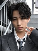 シャドウパーマニュアンスパーマルーズパーマ韓国風マッシュ