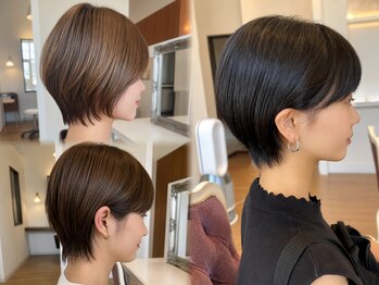 ウェルズ グランデ 田原本店(Well's GRANDE)の写真/首元のラインも綺麗美シルエットショート[田原本/髪質改善/縮毛矯正/白髪染め/ハイライト/MEN'S/学割U24]