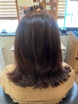 ヘアリゾート粋 トゥジュ 池袋東口店(tujuh)&nbsp;くびれミディ/レイヤーカット/ダークブラウン