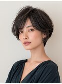 40代白髪30％のベリーショート