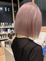 カイノ 南青山店(KAINO)&nbsp;★切りっぱなしボブ／ピンクベージュ／艶髪/髪質改善/外苑前
