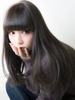 マイ ヘア デザイン 岡崎(MY hair design)&nbsp;透明感ココアブラウン艶カラーナチュラルストレートロングヘア