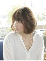 アロン(alon) オリージュカラー×アンニュイ大人ミディフレンチボブ/大崎