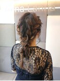 mitsuamiロングの三つ編み込みアレンジ【奥村北斗】[表参道]