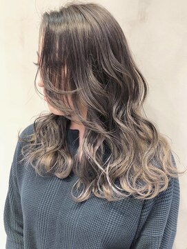 アルバム 銀座(ALBUM GINZA) ハイライトグラデーション_アッシュブラウンネオウルフ_ba279922