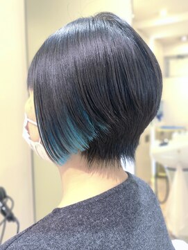 レンジシキチジョウジ (RENJISHI KICHIJOJI) ターコイズショートボブ【RENJISHI 松岡】
