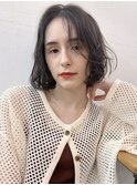 ラフウェーブ_マロンベージュAラインボブかきあげロング_8113