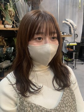 パム 恵比寿(PAM.) ほんのりピンクミディアムヘア