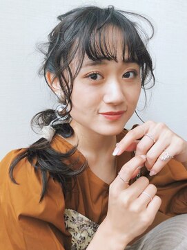 アイティーバイアルバム 藤沢店(IT by ALBUM) アレンジ_くびれミディイヤリングカラーこなれミディ_8517