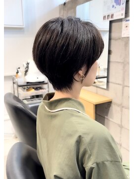 モールヘア 武庫之荘店(MOOL hair) 大人ショートヘアイルミナカラーグレーベージュ/ショート