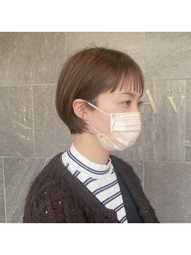メゾン アヴァロ(Maison Avallo) お客様スナップ　ミニボブ/眉上シースルーバング