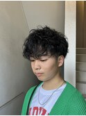 メンズカジュアルパーマ 長堀橋×谷町六丁目