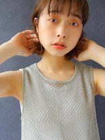 ソヨン 茨木店(SOYON)&nbsp;シースルーバング ボブ オリーブベージュ