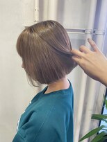 セプト 天神大名(SEPT.)&nbsp;ハイトーンボブ　グレージュ　ダブルカラー　ケアブリーチ