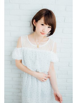 コボ(covo) カジュアルショート×ナチュラルブラウン×モテ・愛され