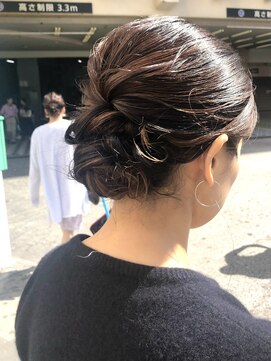 ピークアブー アヴェダ アトレ恵比寿(PEEK-A-BOO AVEDA) 結婚式参列ヘアセットお呼ばれヘアシンプルまとめ髪