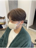 ☆水戸メンズ毛流れパーニュアンスパーマセンターパート韓国学割