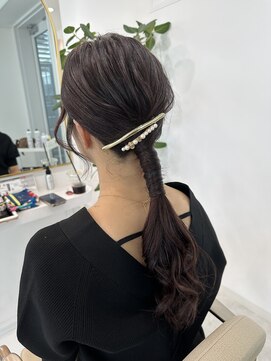 レミエ ダイカンヤマ(lemiie) ヘアセット★ローポニー★タイトアレンジ★結婚式
